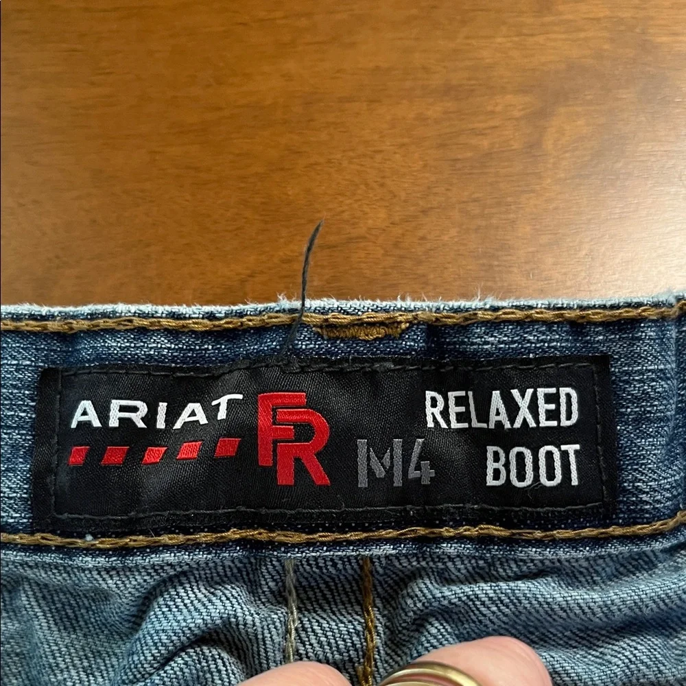 Ariat Men's Relaxed Boot M4 Flame Resistant Fit Blue Work Jeans